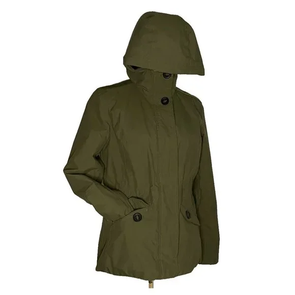 Helly Hansen W sz Med Jacket Green HellyTech Primaloft Waterproof Parka W Hood - Picture 2 of 12